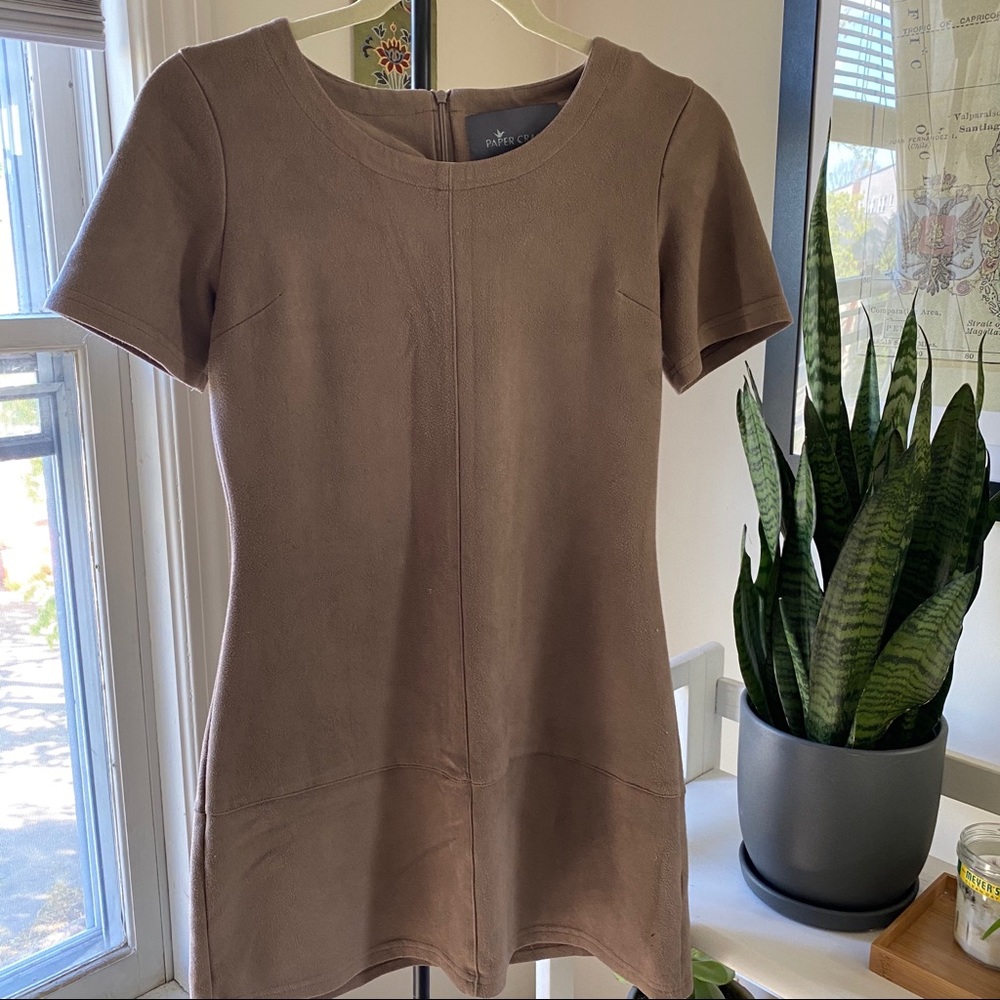 Faux suede dress 🥰